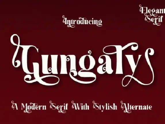 Gungaly Serif font