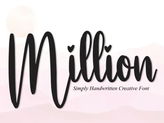 Million Script Typeface font