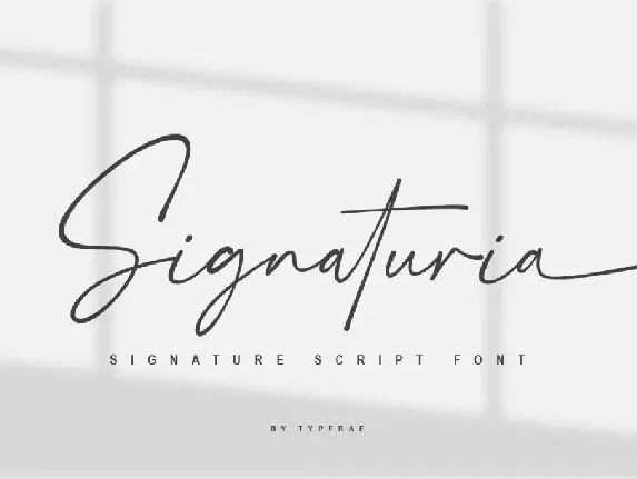 Signaturia font