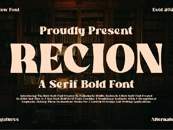 Recion font