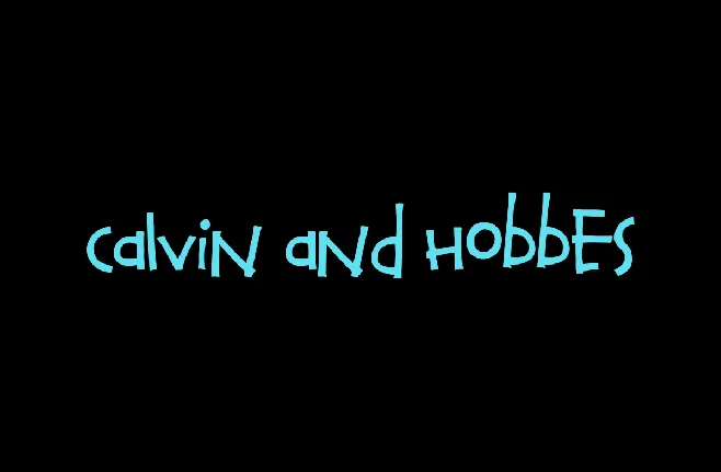 Calvin and Hobbes font