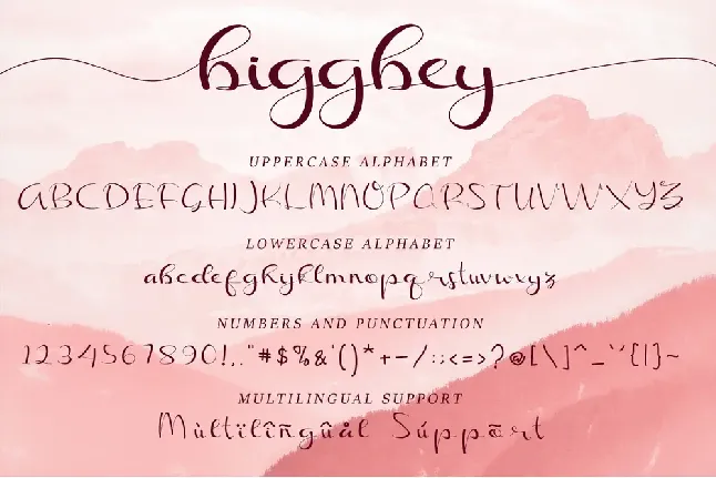 Biggbey font