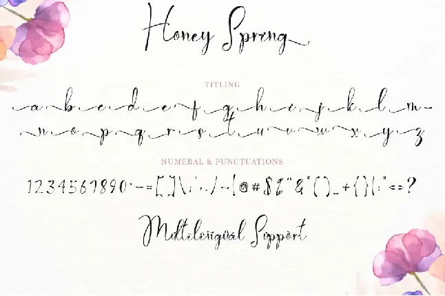 Honey Spring font