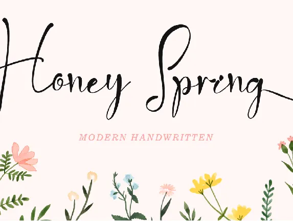 Honey Spring font