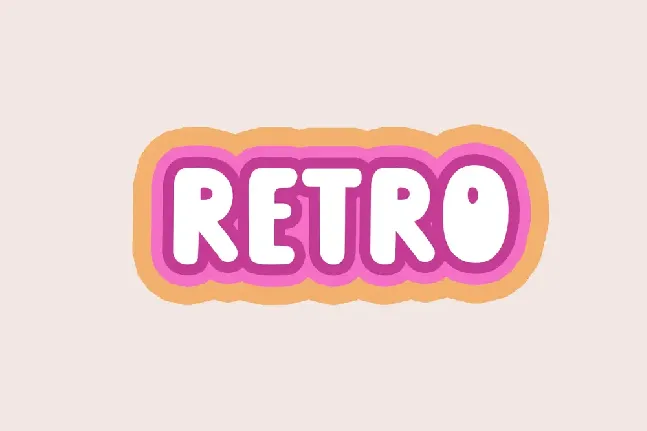 RetroVibes font