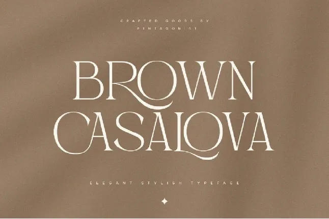 Brown Casalova font