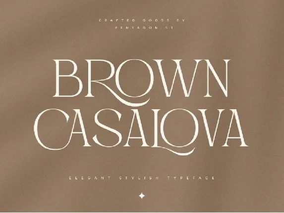 Brown Casalova font