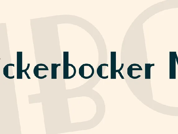 Nickerbocker NF font