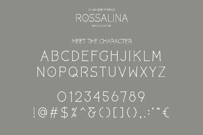 Rossalina font