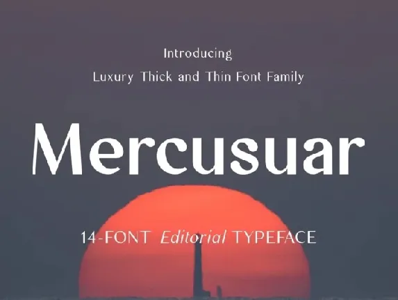 Mercusuar font