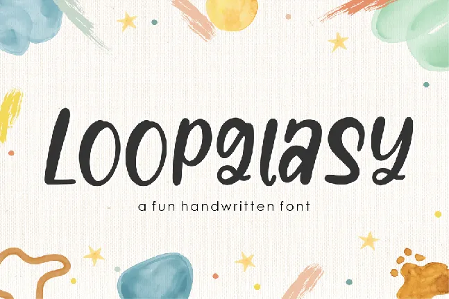 Loopglasy font