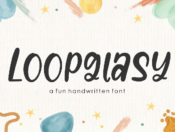 Loopglasy font