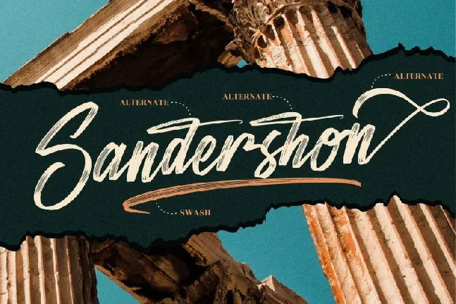 Sandershon font