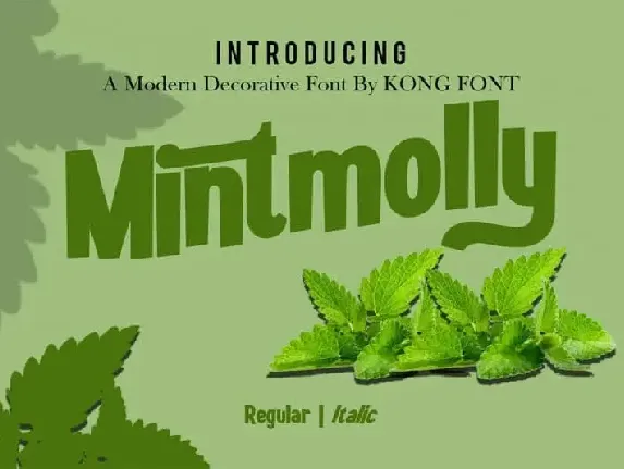 Mintmolly Display font