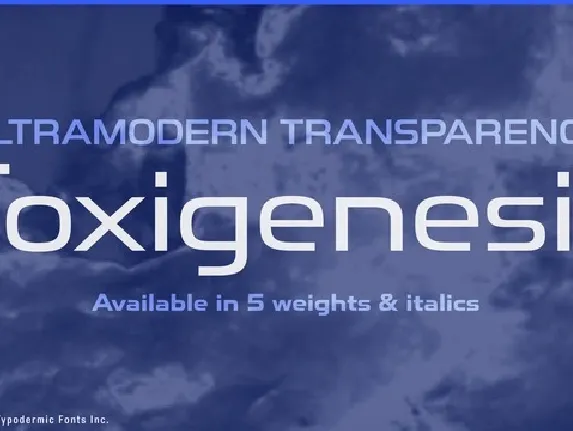 Toxigenesis Family font