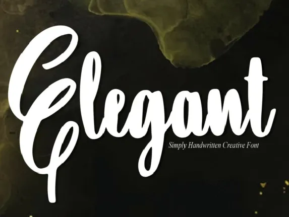 Elegant Script Typeface font