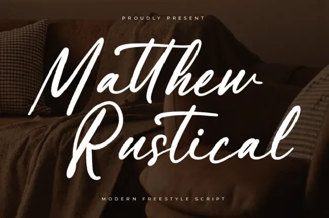 Matthew Rustical font