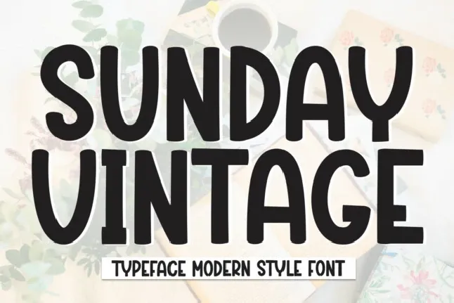 Sunday Vintage Display font