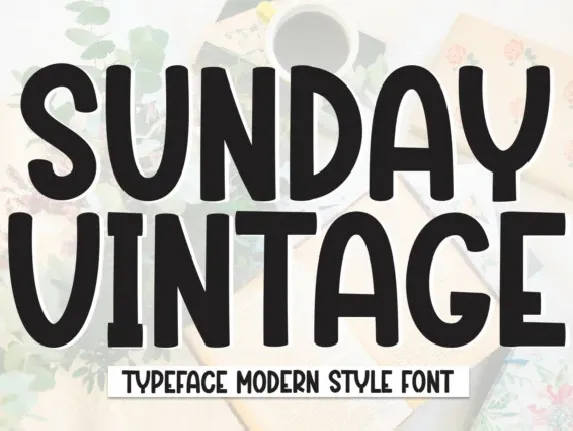 Sunday Vintage Display font