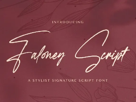 Faloney Script font