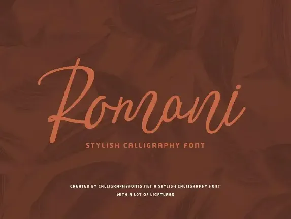 Romani Demo font