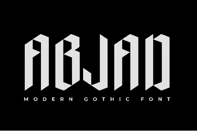 ABJAD DEMO font