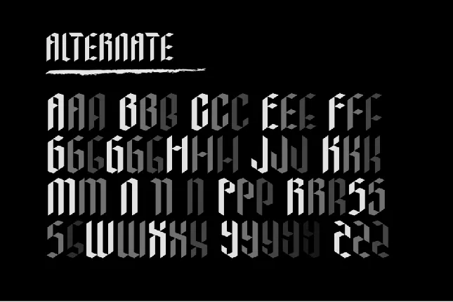 ABJAD DEMO font