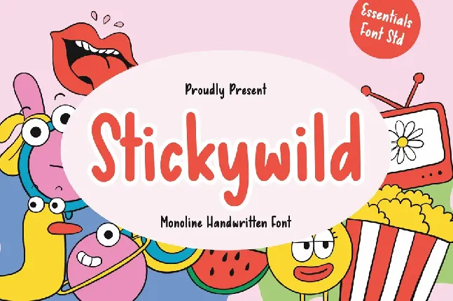 Stickywild font