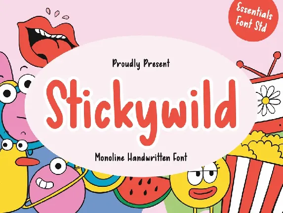 Stickywild font