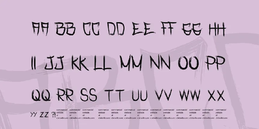 Rasterized font