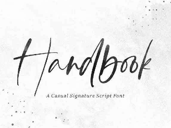 Handbook font