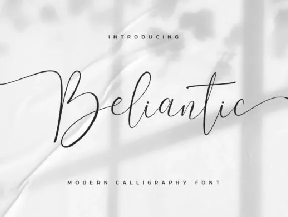 Beliantic Script font