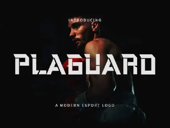 Plaguard Display font