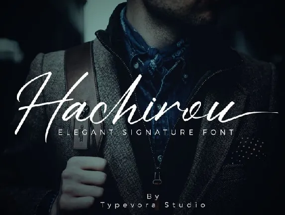 Hachirou Signature font