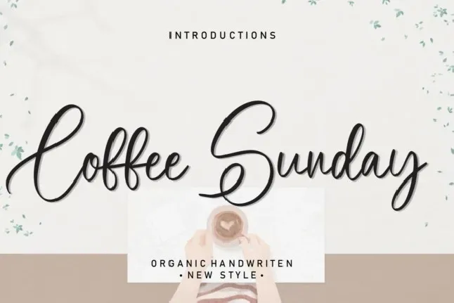 Coffee Sunday Script font