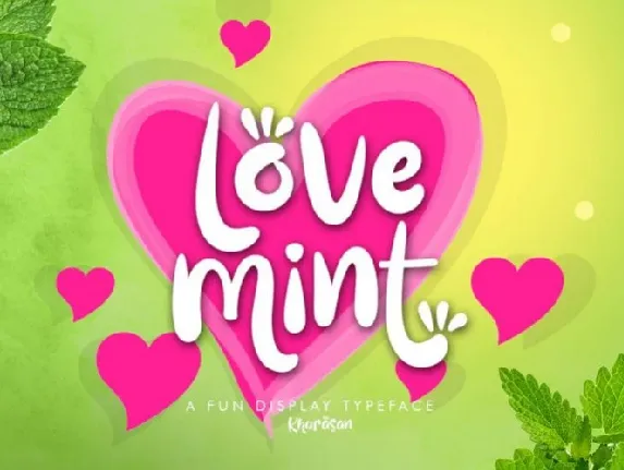 Love Mint Fun Display font