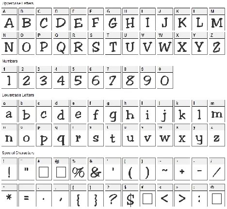 JESTER FONT font