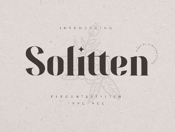 Solitten font