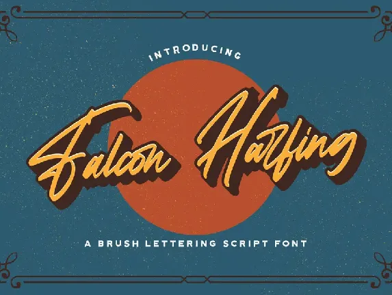 Falcon Harfing font