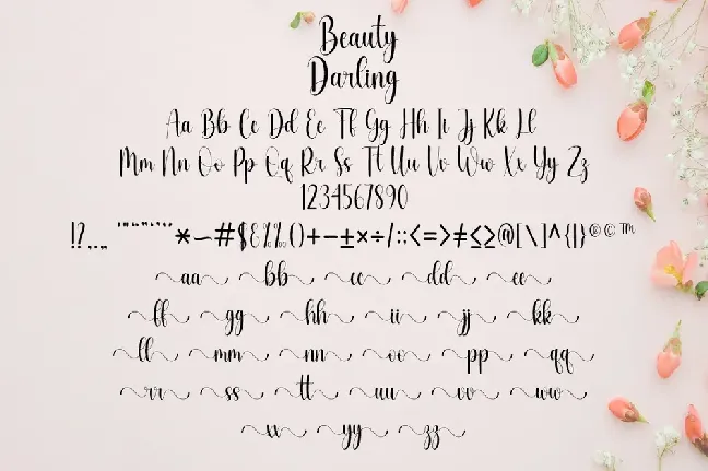 Beauty Darling font