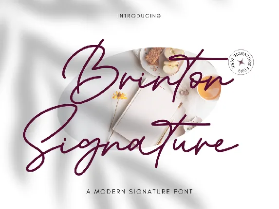 Brinton Signature font