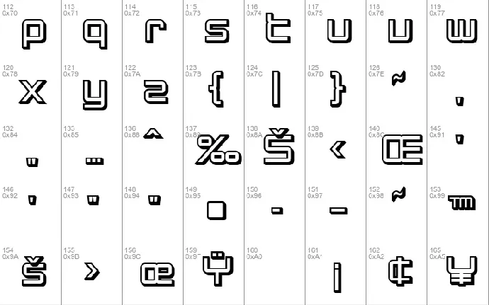 SF Chromium 24 font