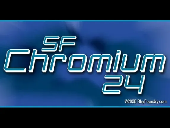 SF Chromium 24 font