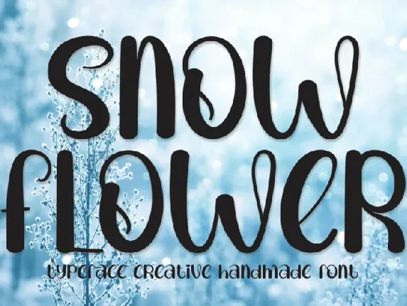 Snow Flower Display font