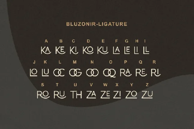 Bluzonir font