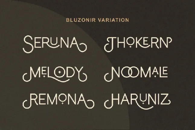 Bluzonir font