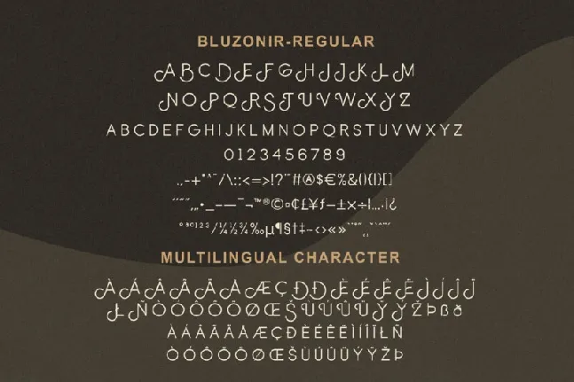 Bluzonir font