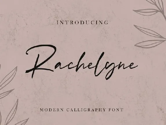 Rachelyne Modern Calligraphy font