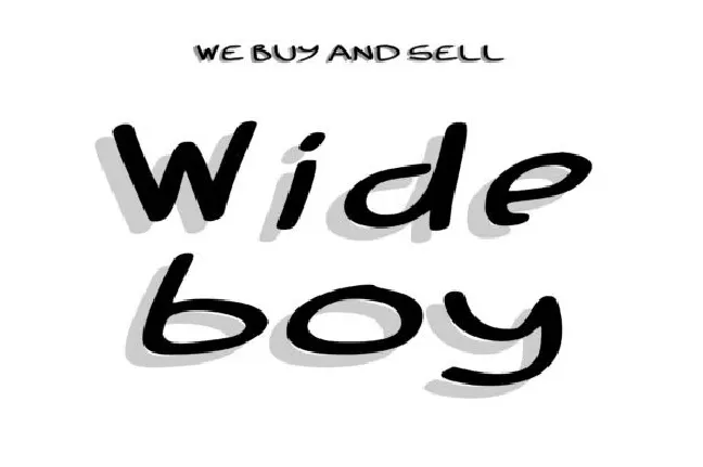 Wide Boy Handwritten font