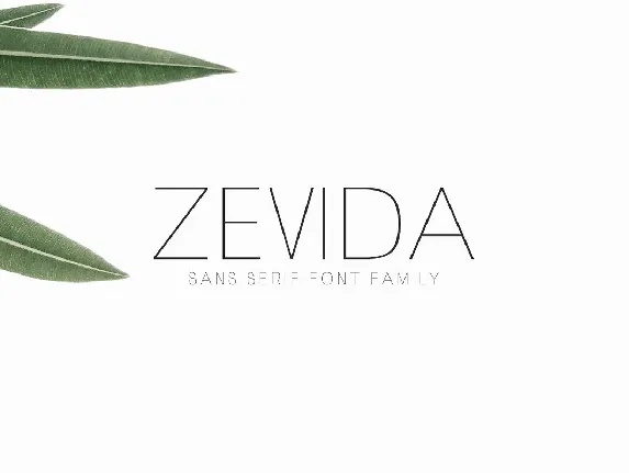 Zevida font